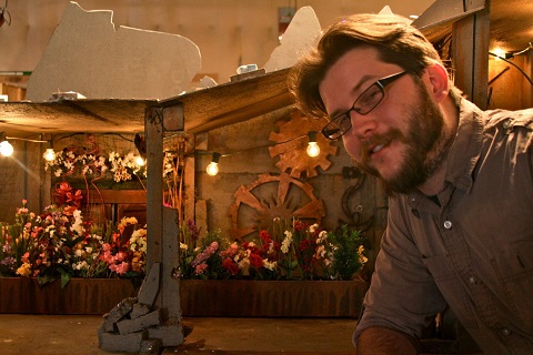 James Heltibridle celebrating Christmas
