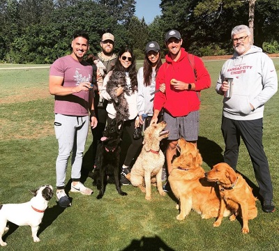 Josh Murray with his family
