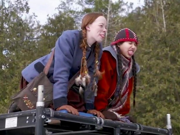 Kiawentiio Tarbell appeared as Ka'kwet in the series Anne with an E