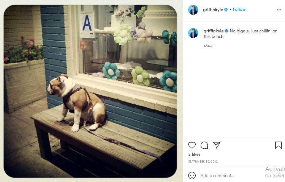 Kyle Griffin's first Instagram post
