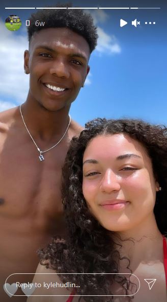 Kyle Hudlin with his girlfriend