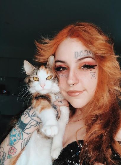 Lil Soup and her pet cat