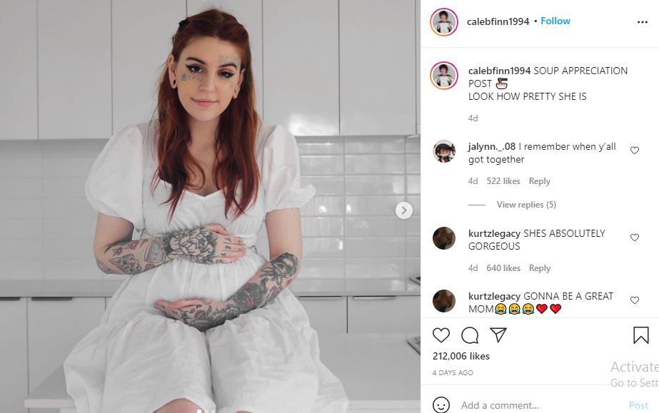 Lil Soup is pregnant with Caleb Finn's baby