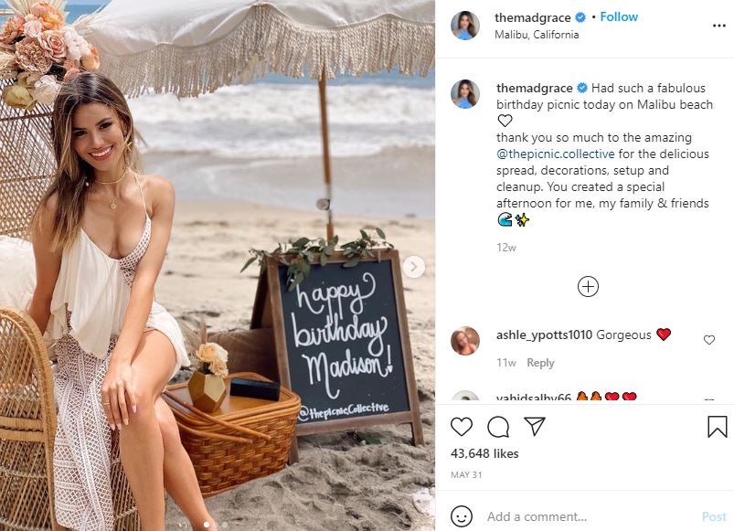 Madison Grace Reed birthday