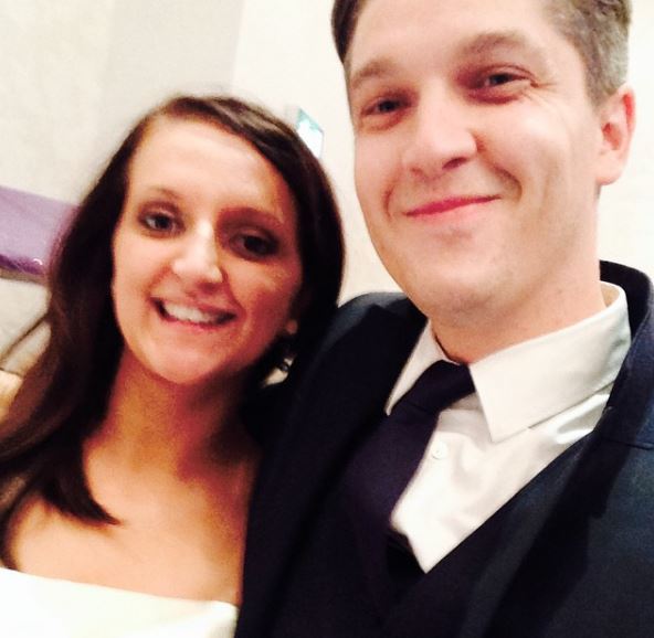 Mark Hampton with his sister Katie Louise