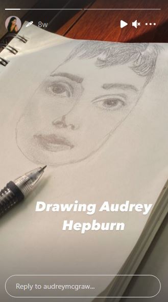 McGraw loves to do sketch painting