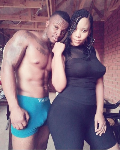 Mdu Cadbury with his girlfriend Danica Khumalo