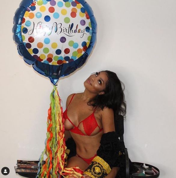 Mehgan James celebrated her birthday