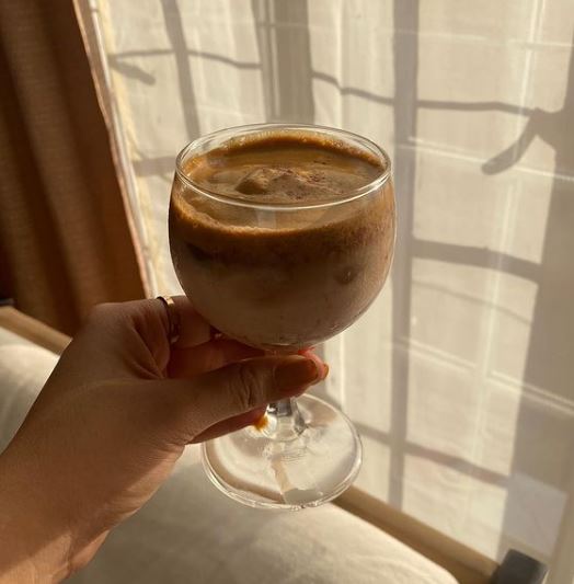 Mika Salamanca loves to drink coffee