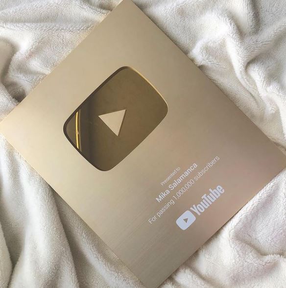 Mika Salamanca received golden button