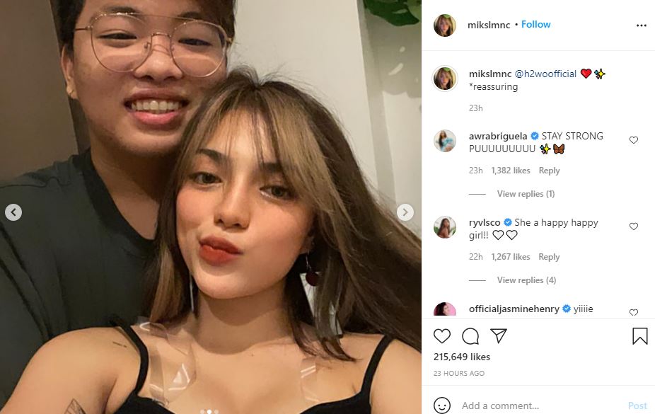 Mika Salamanca with her boyfriend