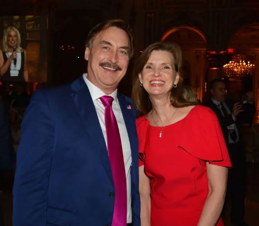 Mike Lindell with Kendra Reeves