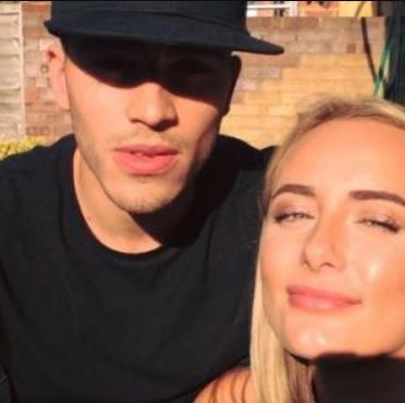 Millie Court with her ex-boyfriend Danny Taylor