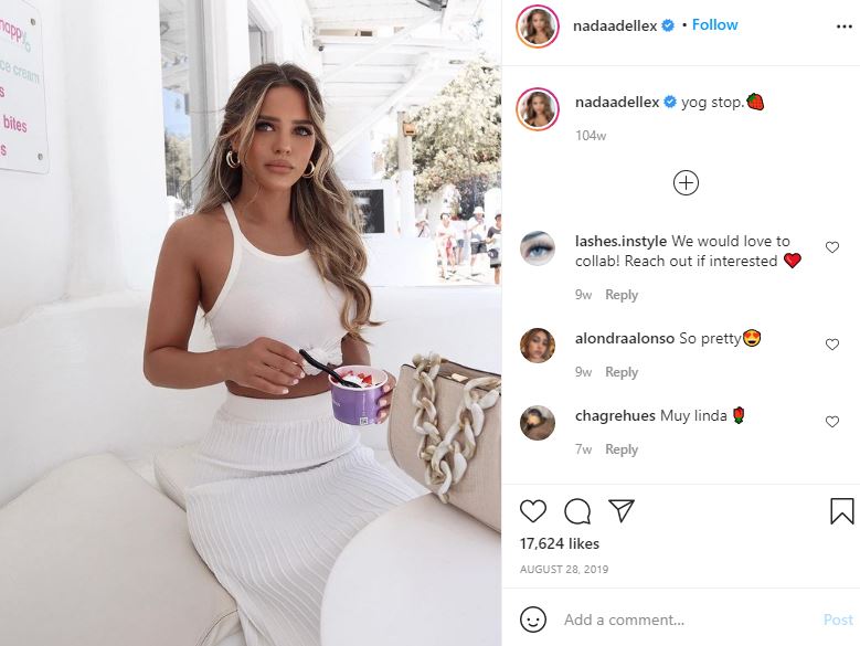 Nada Adelle's first Instagram post