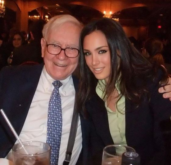 Natacha Tannous with Warren Buffett