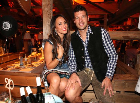 Natacha Tannous with her partner Michael Ballack