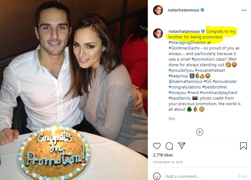 Natacha with her brother Hekmat Tannous