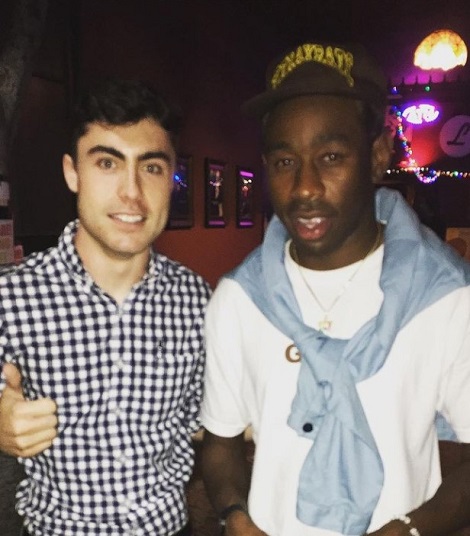 Nate Odenkirk with the rapper Tyler The Creator