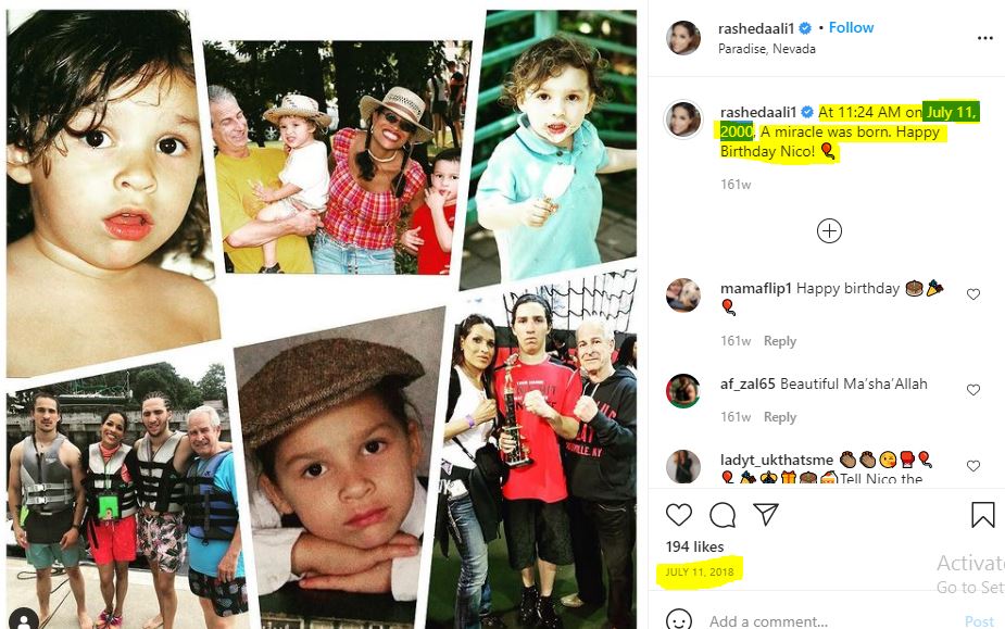 Nico Ali Walsh birthday