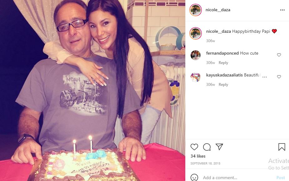 Nicole Daza celebrated her dad's birthday