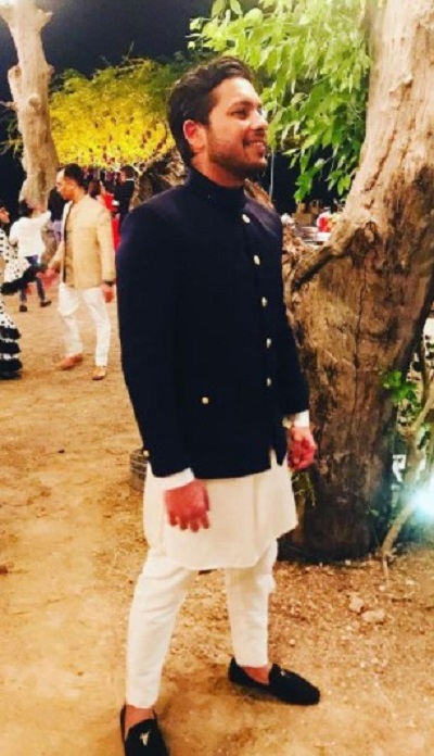 Nishant Bhat in a wedding