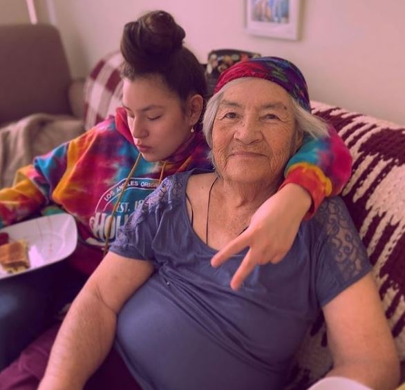 Paulina Alexis and her grandmother