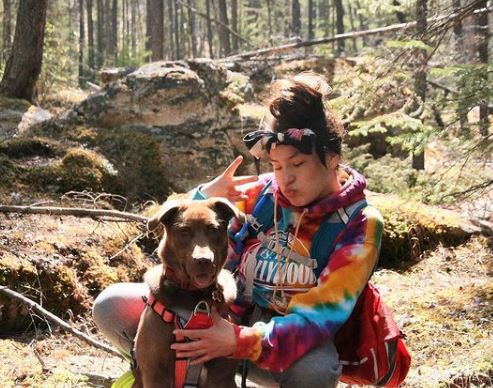 Paulina Alexis is a dog lover
