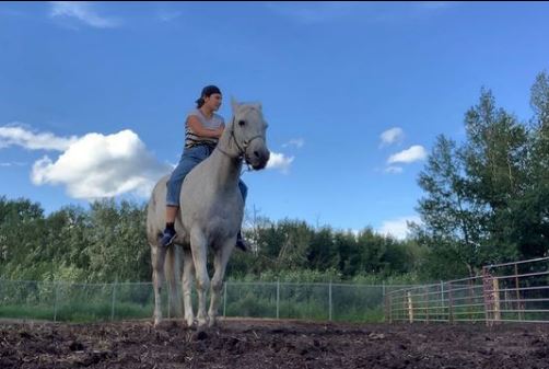 Paulina loves horse riding