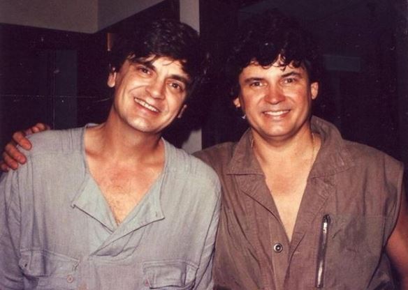 Phil Everly with his brother Don Everly