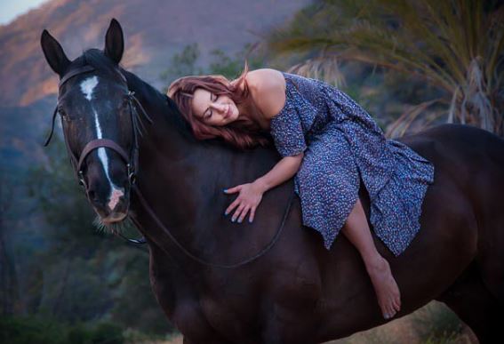 Samantha is a horse lover