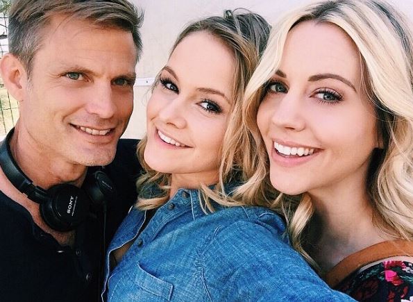 Samantha with her friends