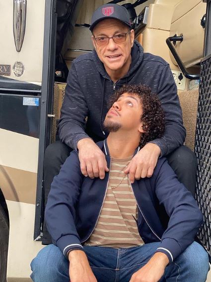 Samir Decazza along with actor and director Jean Claude Van Damme