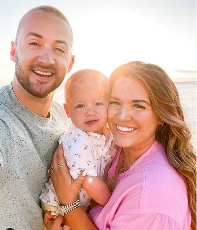 Sarah Tripp with her husband Robbie Tripp and son Taz Tripp