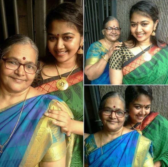 Saranya Sasi with her grandmother