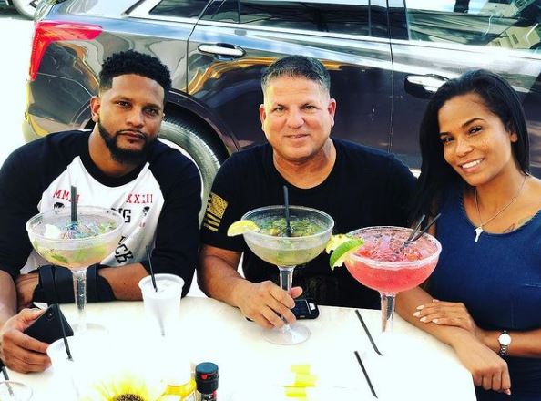 Sharelle Rosado with her brother and father