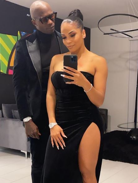 Sharelle Rosado with her fiancé Chad Johnson