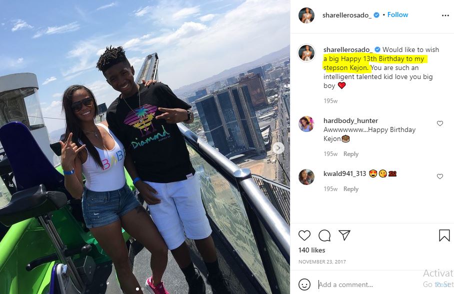 Sharelle Rosado with her stepson Kejon