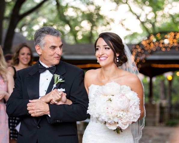 Shields with her dad