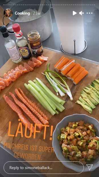Simone Lambe likes cooking