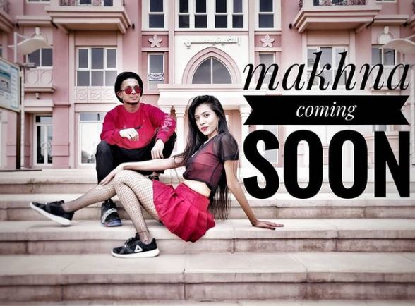 Simran Khan appeared in Makhna music video
