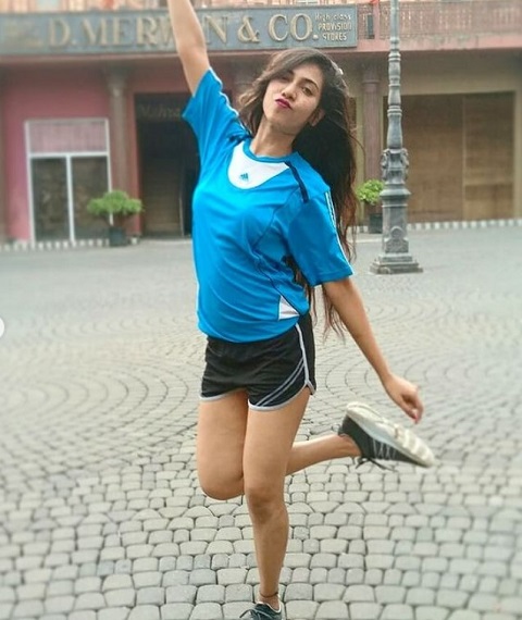 Simran Khan feeling happy after her rehearsals