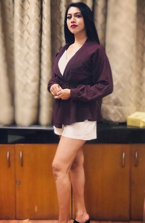 Simran Khan relaxing at home
