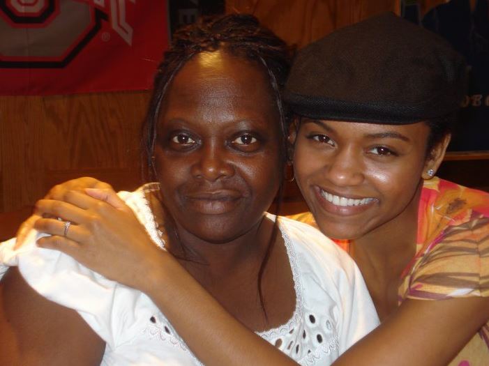 Syesha Mercado with her mother
