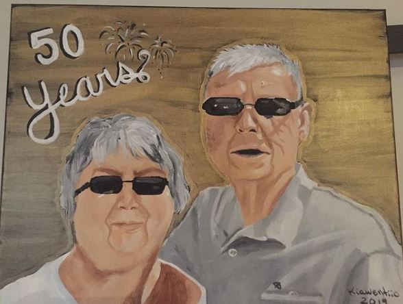 Tarbell made a painting of her grandparents