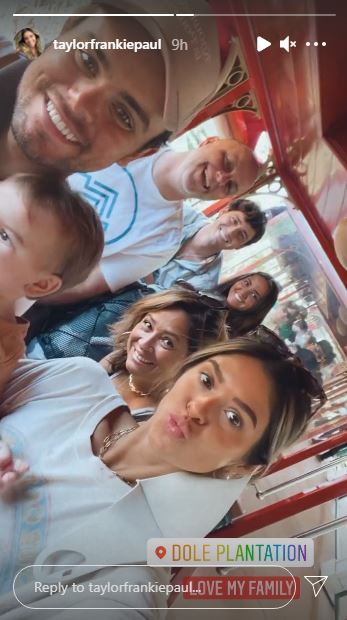 Taylor Paul with her family