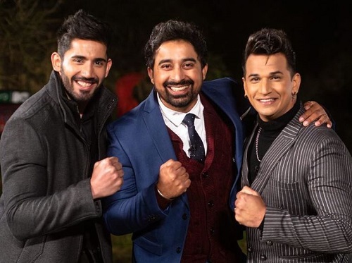 Varun Sood snapped with Prince Narula and Rannvijay Singh
