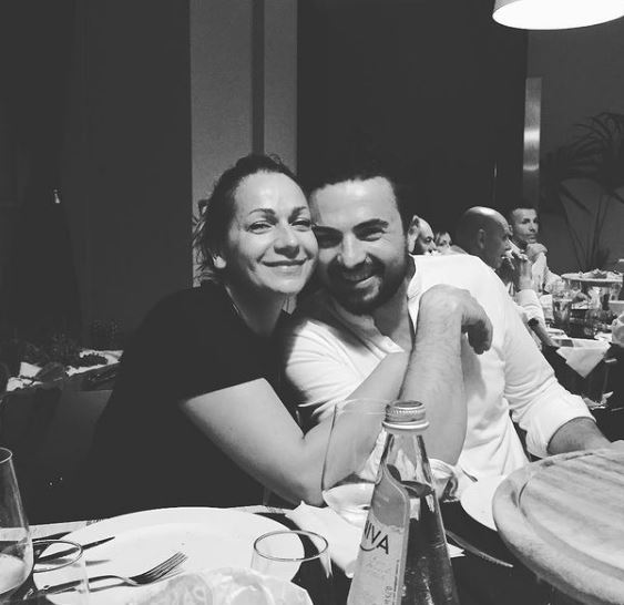 Viviana Masini with chef Nicola