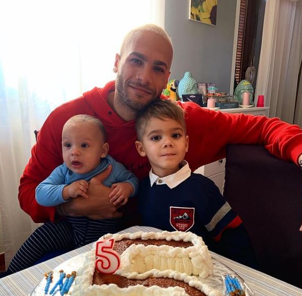 Viviana Masini's son Lamont Marcell Jacobs and grandchildren