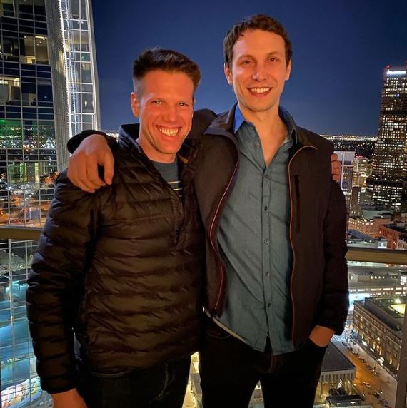 Wade Rosen with his friend