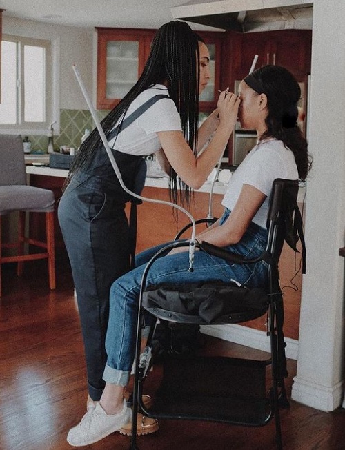 Whitney Alford works as a makeup artist, social media personality, and licensed esthetician